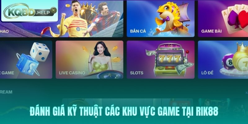Tỷ lệ phế và RTP thực tế từng khu vực game tại Rik88