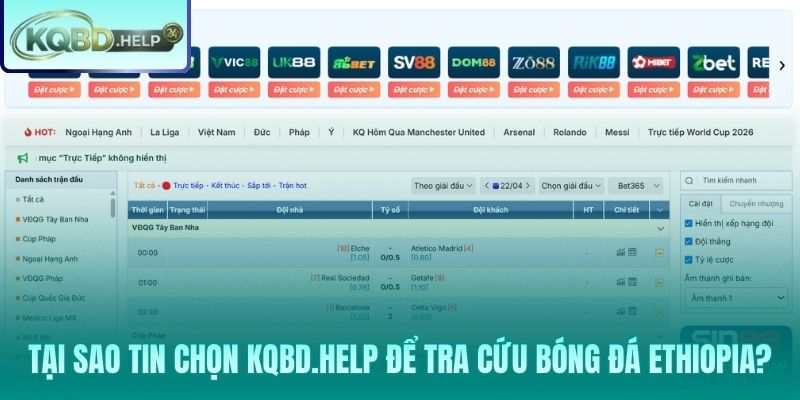 Vì sao giới sành sỏi chọn Kqbd.help để theo dõi bóng đá Ethiopia