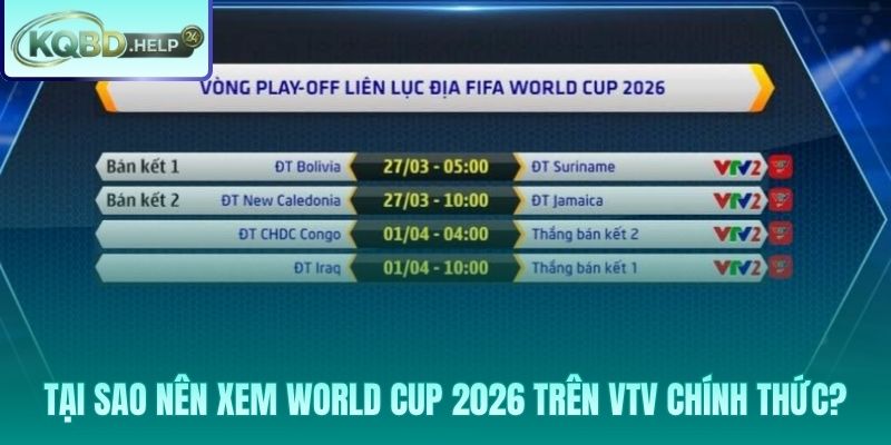 Bản quyền FIFA chính thức và 104 trận phát sóng miễn phí
